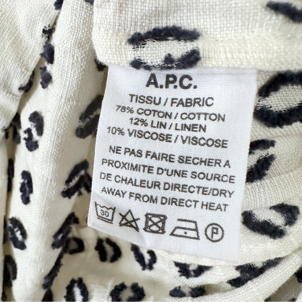 A.P.C. White and Black Mini Dress - Picture 12 of 12